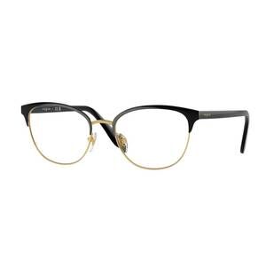 NEW VOGUE EYEWEAR women's vo 4088 clubmaster eyeglasses in black with gold